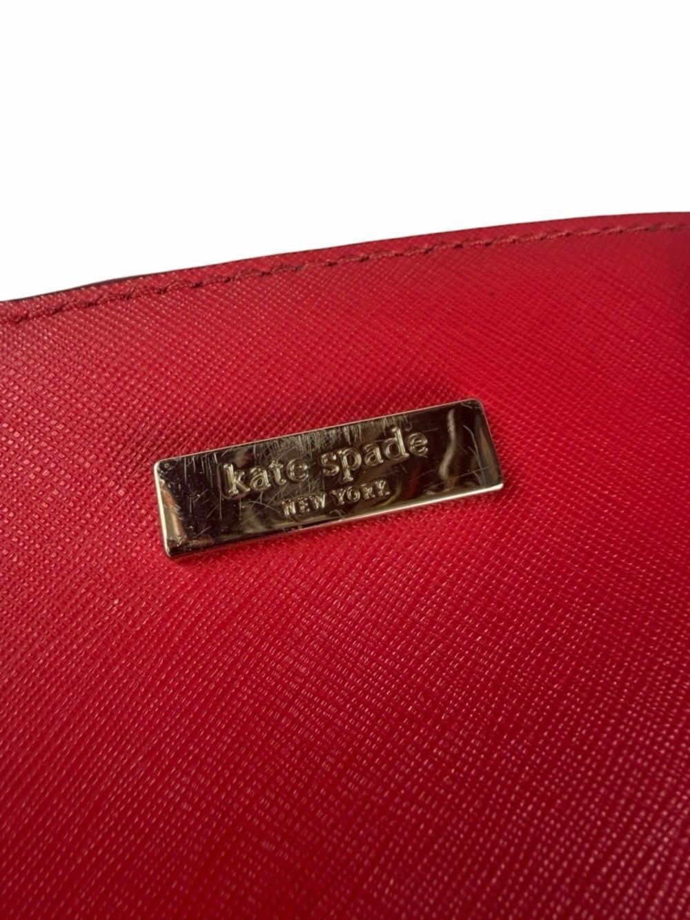 Kate Spade Reiley Red Laurel Way Satchel chili red EUC - Picture 5 of 10
